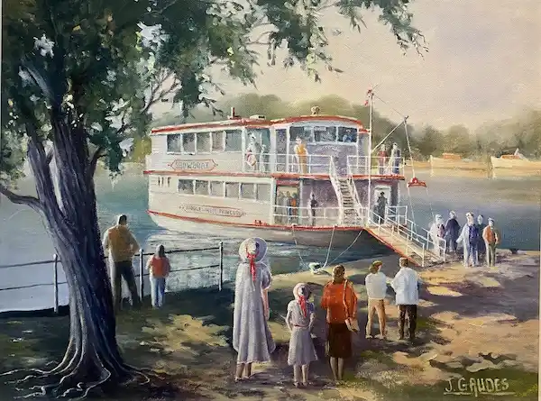 Painting by J. Gaudes